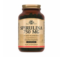 Солгар спирулина 750 мг, 80 таблеток (Solgar, Spirulina)