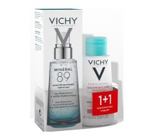 Виши набор Минерал 89 ежедневный гель-сыворотка для кожи, 75 мл + мицеллярная вода для чувствительной кожи, 100 мл в подарок (Vichy, Purete Thermal)