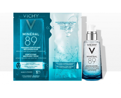 Виши Минерал 89 набор: гель-сыворотка, 50 мл + тканевая маска (Vichy, Mineral 89)
