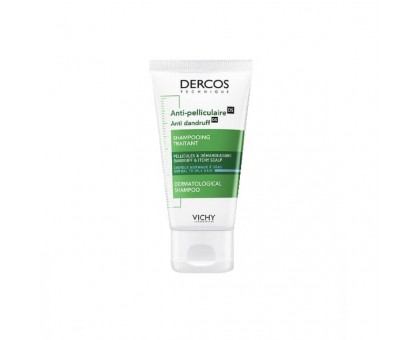 Виши Деркос интенсивный шампунь-уход против перхоти для нормальных и жирных волос, 50 мл (Vichy, Dercos)