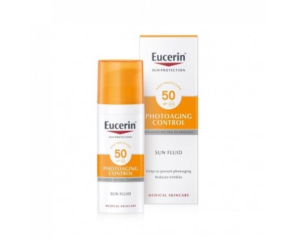 Эуцерин солнцезащитный флюид против фотостарения, spf 50+, 50 мл (Eucerin, Sun Protection)