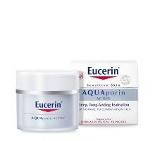 Эуцерин интенсивно увлажняющий крем для чувствительной кожи, нормального и комбинированного типа, 50 мл (Eucerin, AQUAporin)