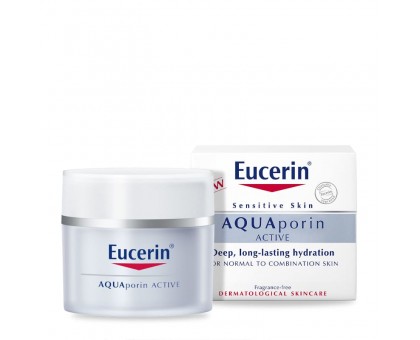 Эуцерин интенсивно увлажняющий крем для чувствительной кожи, нормального и комбинированного типа, 50 мл (Eucerin, AQUAporin)