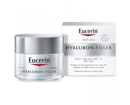 Эуцерин крем для дневного ухода за сухой чувствительной кожей, spf 15, 50 мл (Eucerin, HYALURON-FILLER)