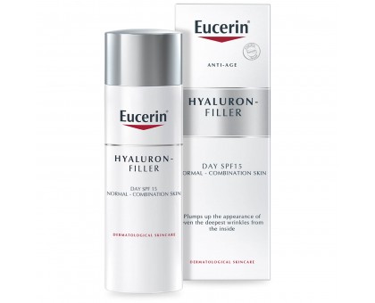 Эуцерин крем для дневного ухода за нормальной и комбинированной кожей, spf 15, 50 мл (Eucerin, HYALURON-FILLER)