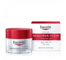 Эуцерин крем для дневного ухода за сухой кожей spf 15, 50 мл (Eucerin, HYALURON-FILLER" + "VOLUME-LIFT)
