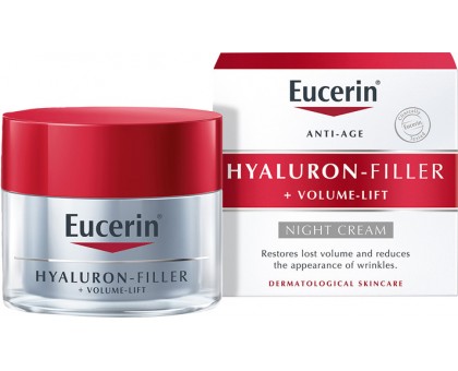 Эуцерин крем для ночного ухода за кожей, 50 мл (Eucerin, HYALURON-FILLER + VOLUME-LIFT)