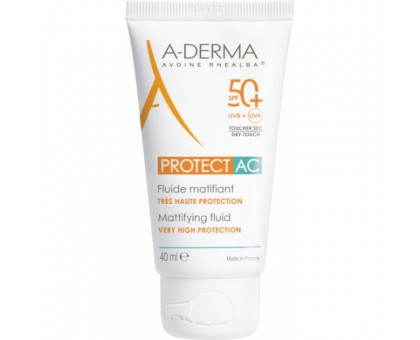 А-дерма Протект-АК флюид солнцезащитный матирующий SPF50+, 40 мл (A-derma, Protect)