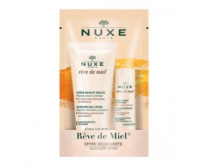Нюкс набор "Reve de miel" крем для рук, 30 мл + стик для губ (Nuxe, Reve de miel)