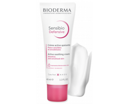 Биодерма Сенсибио Дефенсив легкий успокаивающий крем для лица, 40 мл (Bioderma, Sensibio)