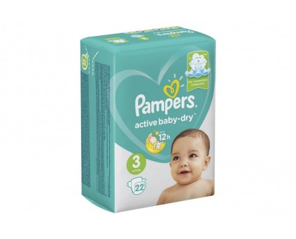 Памперс Active Baby миди (6-10 кг), 22шт (Pampers)