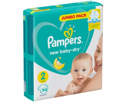Памперс New Baby мини (4-8 кг), 94шт (Pampers)