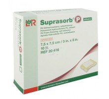 Супрасорб Р - полиуретановая адгезивная губчатая повязка 7,5x7,5 см 1 штука (Suprasorb P)