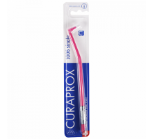 Курапрокс зубная щетка монопучковая 1006 Single & Sulcular малиновый цвет ручки (Curaprox)