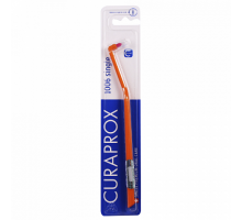 Курапрокс зубная щетка монопучковая 1006 Single & Sulcular оранжевый цвет ручки (Curaprox)