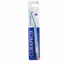 Курапрокс зубная щетка монопучковая 1006 Single & Sulcular бирюзовый цвет ручки (Curaprox)