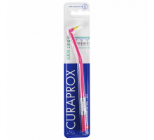 Курапрокс зубная щетка монопучковая 1009 Single & Sulcular малиновый цвет ручки (Curaprox)