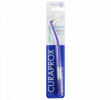 Курапрокс зубная щетка монопучковая 1009 Single & Sulcular фиолетовый цвет ручки (Curaprox)
