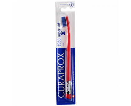 Курапрокс зубная щетка 3960 Super Soft d 0.12 мл красный цвет ручки (Curaprox)