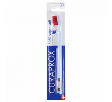 Курапрокс зубная щетка 3960 Super Soft d 0.12 мл светло-голубой цвет ручки (Curaprox)