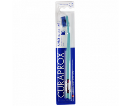 Курапрокс зубная щетка 3960 Super Soft d 0.12 мл темно-мятный цвет ручки (Curaprox)