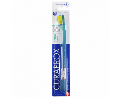Курапрокс зубная щетка для брекетов 5460 Ortho бирюзовый цвет ручки (Curaprox)