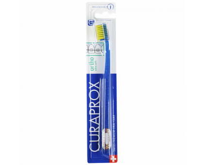 Курапрокс зубная щетка для брекетов 5460 Ortho синий цвет ручки (Curaprox)