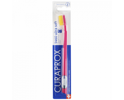 Курапрокс зубная щетка 5460 Ultrasoft d 0.10 мл малиновый цвет ручки (Curaprox)