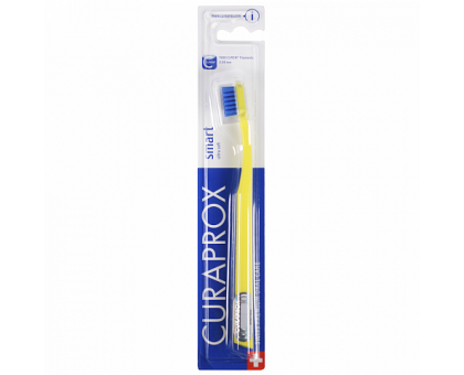 Курапрокс детская зубная щетка Smart 7600 с 5 лет желтый цвет ручки (Curaprox)