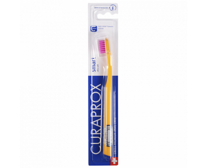 Курапрокс детская зубная щетка Smart 7600 с 5 лет оранжевый цвет ручки (Curaprox)