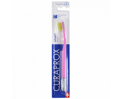Курапрокс детская зубная щетка Smart 7600 с 5 лет розовый цвет ручки (Curaprox)
