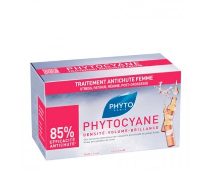 Фито Фитоциан средство против реакционного выпадения волос, 12 ампул (Phyto)