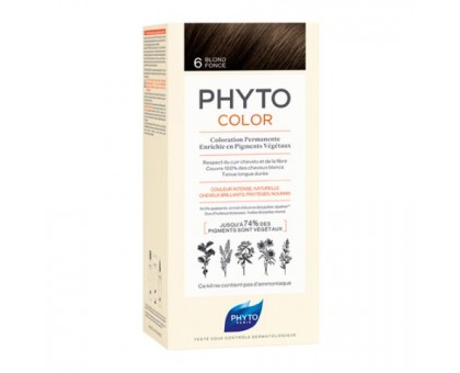 Фито Фитоколор краска для волос 6 оттенок Темный блонд (Phyto)