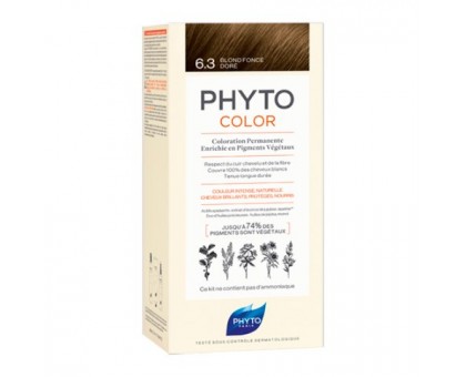 Фито Фитоколор краска для волос 6.3 оттенок Темный золотистый блонд (Phyto)