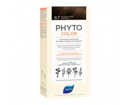 Фито Фитоколор краска для волос 6.7 оттенок Темный шоколадный блонд (Phyto)