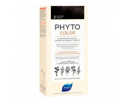 Фито Фитоколор краска для волос 3 оттенок темный шатен (Phyto)