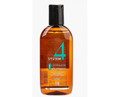 System 4 Shampoo № 1 Шампунь терапевтический с климбазолом, для нормальных и жирных волос 100 мл