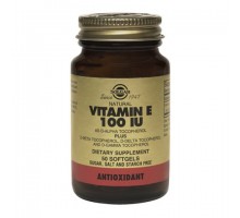 Солгар витамин Е 100 МЕ, 50 капсул (Solgar, Vitamin E)
