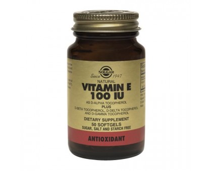 Солгар витамин Е 100 МЕ, 50 капсул (Solgar, Vitamin E)