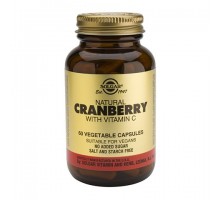 Солгар натуральная клюква с витамином С, 60 капсул (Solgar, Natural Cranberry with Vitamin C)