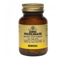 Солгар пиколинат цинка 22 мг, 100 таблеток (Solgar, Zinc Picolinate)