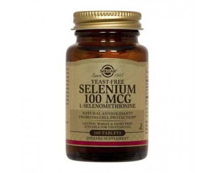 Солгар селен 100 мкг, 100 таблеток (Solgar, Selenium)