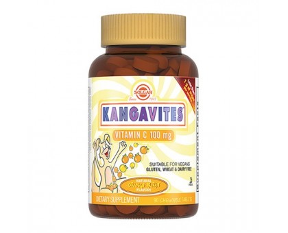 Солгар Кангавитес с витамином С 100 мг, 90 таблеток (Solgar, Kangavites)
